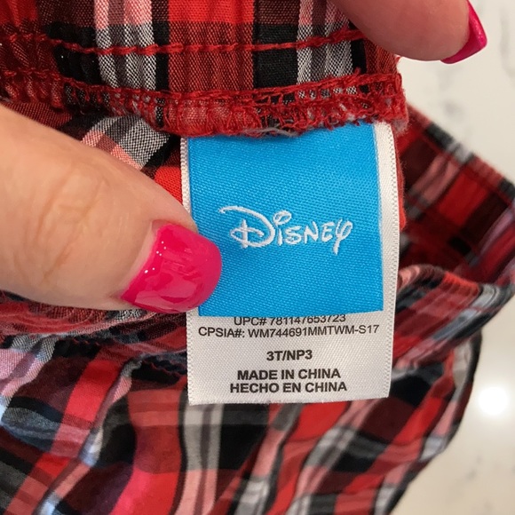 Plaid Mickey Mouse shorts - Picture 3 of 5
